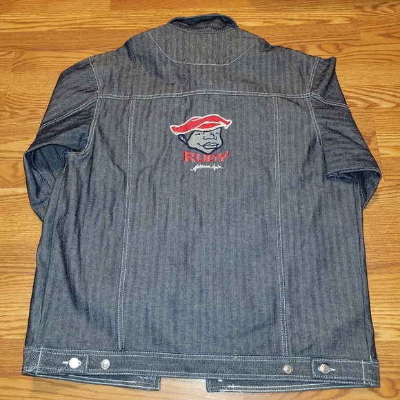 Vintage Platinum Fubu Fat Albert Rudy Denim Jacket XXXL 3XL mens - Picture 2 of 11